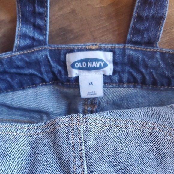 Old Navy Blue Denim Overalls - Picture 2 of 5